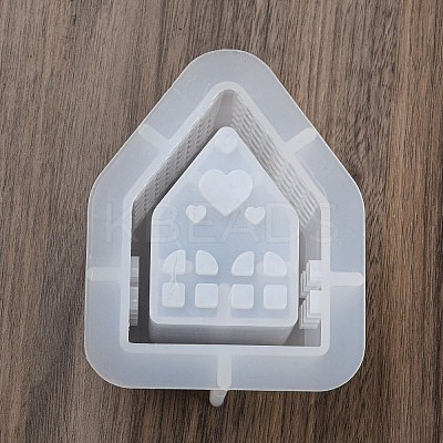 House DIY Pixel Heart Quicksand Silicone Molds AJEW-U013-01A-1