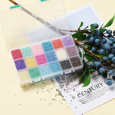 FGB 450G 18 Colors 12/0 Grade A Round Glass Seed Beads SEED-JP0012-06-2mm-1