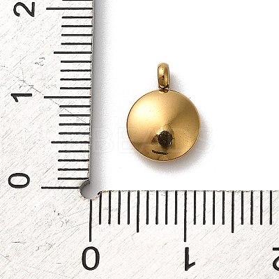 304 Stainless Steel Black Enamel Charms STAS-R009-01G-L-1