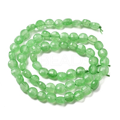 Natural Dyed White Jade Beads Strands G-C179-A6mm-05-1