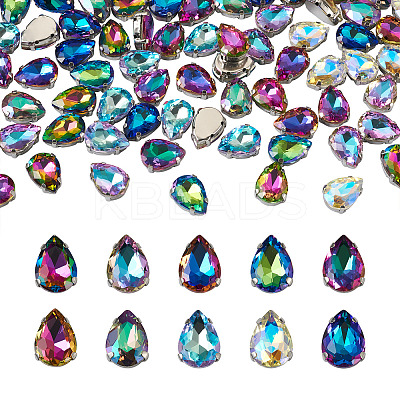 100Pcs 10 Colors Sew on Rhinestone DIY-CW0001-38-1