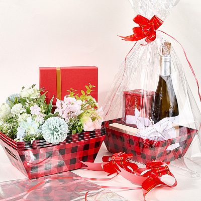Tartan Cardboard Gift Basket Kit CON-WH20013-01A-01-1