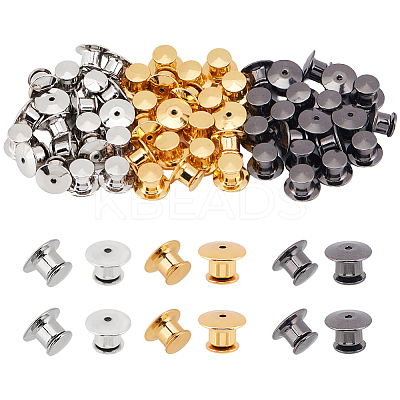 60PCS 3 Colors Alloy Brooch Base Settings PALLOY-FG0004-41-1
