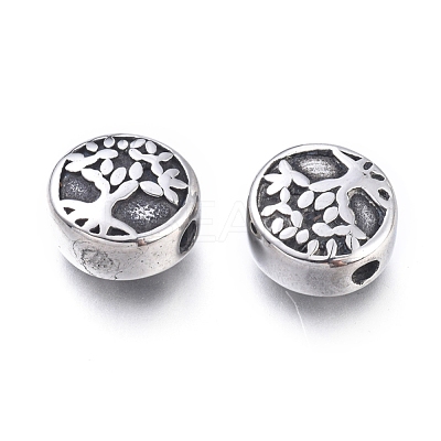 304 Stainless Steel Beads STAS-F243-03AS-1