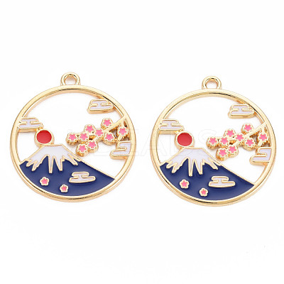 Alloy Enamel Pendants ENAM-S126-112-NR-1