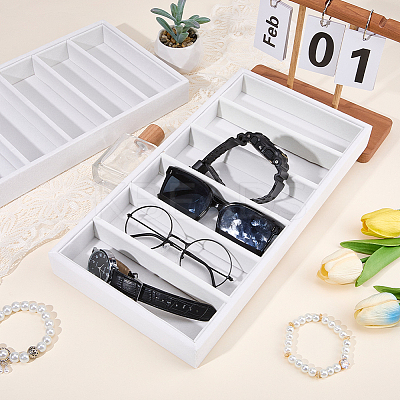 6 Grids Velvet Jewelry Plates ODIS-CN0001-07A-1