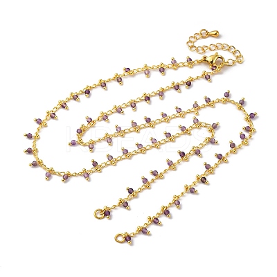 Brass Cable Chain Necklace Making KK-K337-12G-12-1