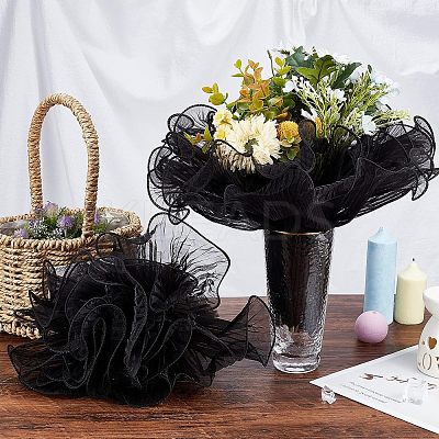 2Bags Pleated Gauze Yarn Flower Bouquets Wrapping Packaging OP-NB0001-13A-1