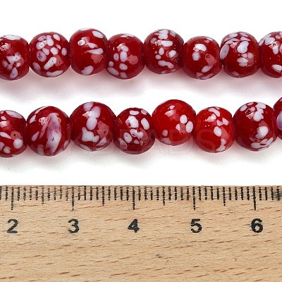 Handmade Lampwork Beads Strands LAMP-H071-01B-04-1
