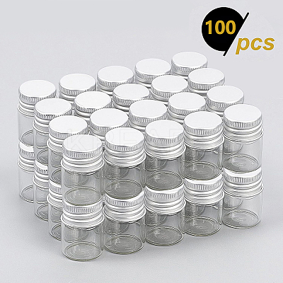100Pcs Empty Glass Bead Storage Tubes AJEW-BC0009-83A-1