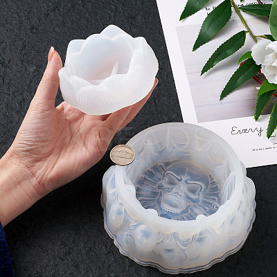 DIY Silicone Ashtray & Candle Holder Molds DIY-TA0002-89-1