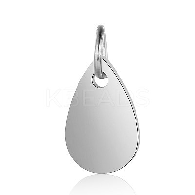 Anti-Tarnish 304 Stainless Steel Stamping Blank Tag Charms STAS-I311-25P-1