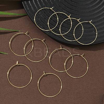 SHEGRACE Brass Hoop Earrings Findings XGR0005G-70G-1