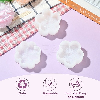 3 Pcs 3 Styles Flower Silicone Molds ST-CJ0043-018-1