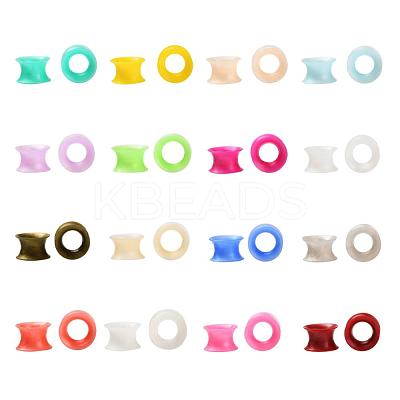 32Pcs 16 Colors Silicone Thin Ear Gauges Flesh Tunnels Plugs FIND-YW0001-16C-1