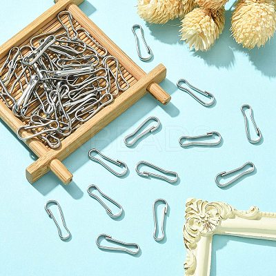 201 Stainless Steel Keychain Clasp Findings STAS-YW0001-79-1