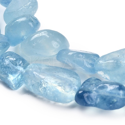 Natural Aquamarine Beads Strands X-G-P568-C13-01-1
