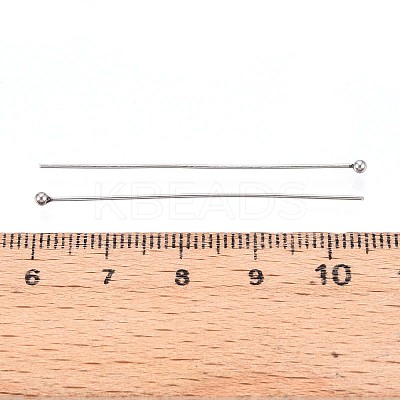 304 Stainless Steel Head Pins STAS-T065-45mm-20P-1