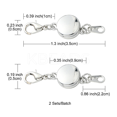 Alloy Magnetic Clasps LS-FIND-YW0002-09P-1