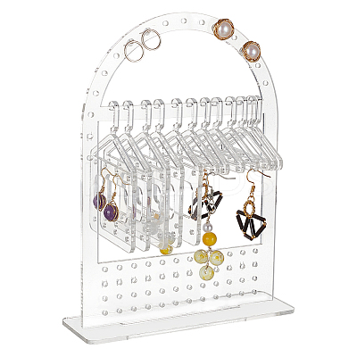 1 Set Transparent Acrylic Earring Display Hanging Stands EDIS-PH0001-53-1