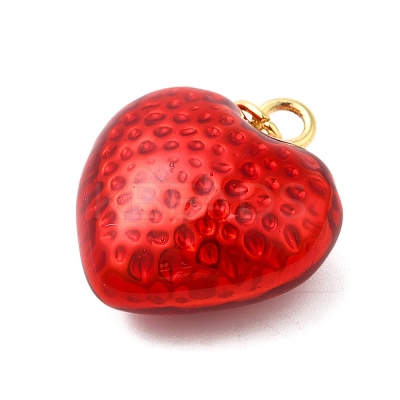 Brass Enamel Pendants KK-P303-13B-G-1
