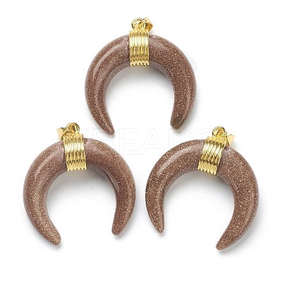 Synthetic Goldstone Pendants G-A017-14G-1