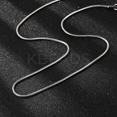 Tarnish Resistant 304 Stainless Steel Snake Chain Necklaces STAS-M174-017P-1