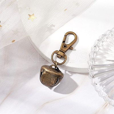 Iron Bell Pendant Decoration HJEW-JM02227-01-1
