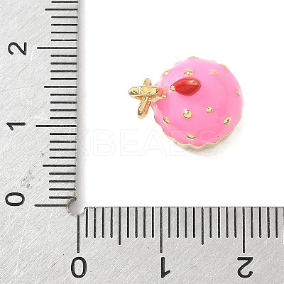 Brass Enamel Pendants X-KK-L239-045G-02-1