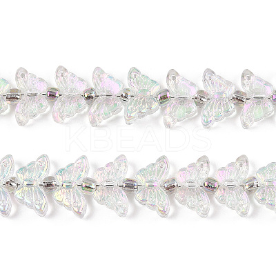 Electroplate Glass Beads Strands EGLA-N012-04P-1
