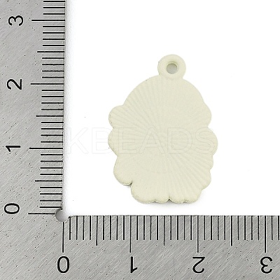 Christmas Theme Spray Painted Alloy Enamel Pendants ENAM-Z020-01G-1