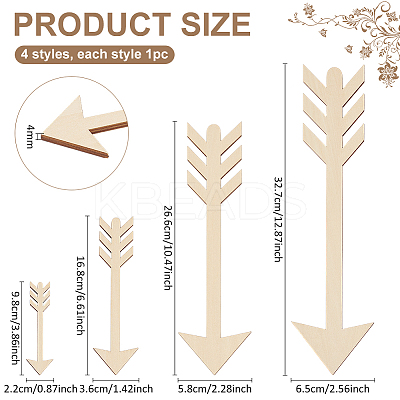 Unfinished Wood Chips DIY-WH0656-19A-1