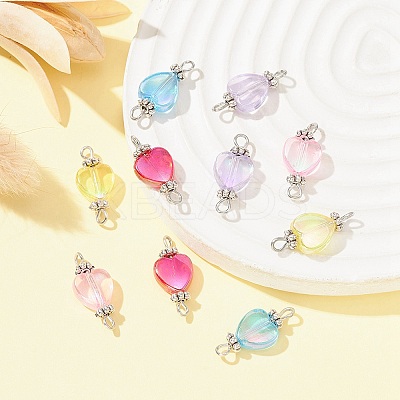 Transparent Acrylic Connector Charms PALLOY-YW0001-53-1