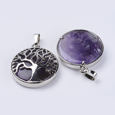 Natural & Synthetic Mixed Stone Pendants G-P350-D-1