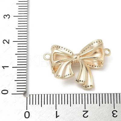 Brass Micro Pave Clear Cubic Zirconia Connector Charms LS-KK-M308-14G-1