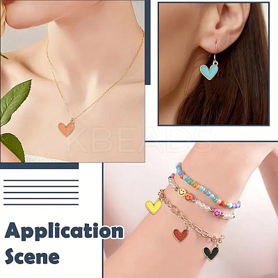 66Pcs Alloy Enamel Charms ENAM-FS0004-25-1