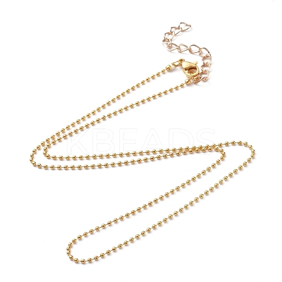 Brass Ball Chains Necklace Making NJEW-JN02838-02-1