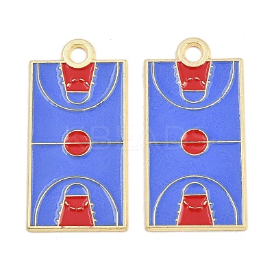 Alloy Enamel Pendants FIND-I065-01G-G-1