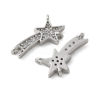 Brass Micro Pave Cubic Zirconia Pendants KK-U056-57P-1