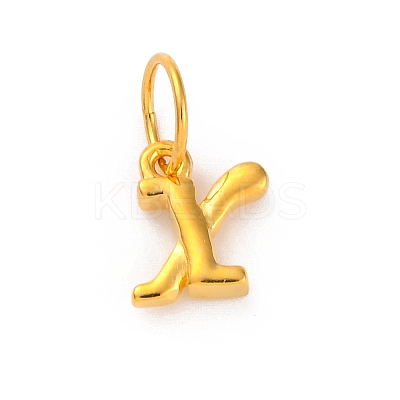 925 Sterling Silver Letter Charms with Jump Rings LS-STER-R008-01G-X-1