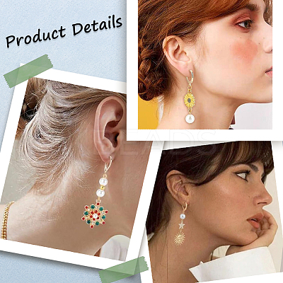 3 Style 304 Stainless Steel Leverback Earring Findings STAS-SC0007-58G-1