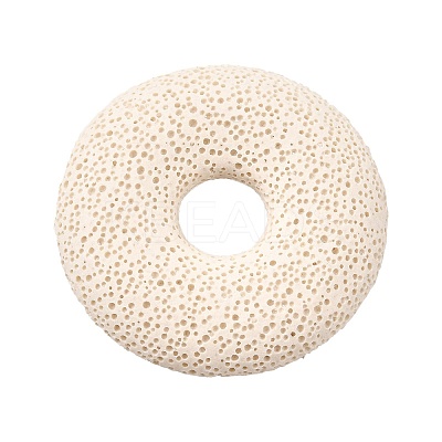 Natural Lava Rock Disc Big Pendants G-M203-12-1