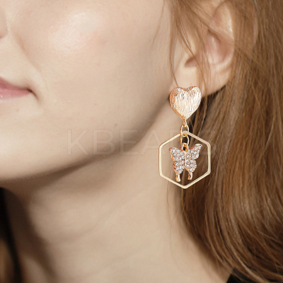 12Pcs Brass Stud Earring Findings KK-BC0011-34-1