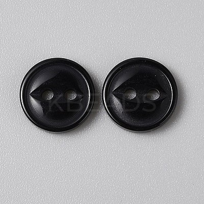 2-Hole Resin Buttons FIND-WH0170-88B-01-1