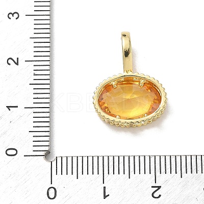 Brass Pave Cubic Zirconia Pendants CU-CBA6980-07G-1