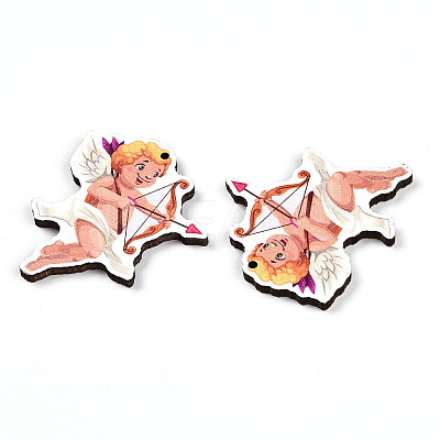 Printed Wood Pendants WOOD-T032-04Q-1