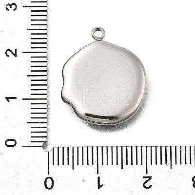 304 Stainless Steel Pave Natural Paua Shell Pendants STAS-Z125-01H-P-1