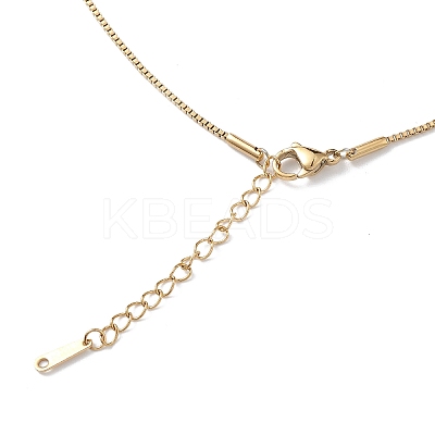 Clear Cubic Zirconia Religion Pendant Necklace NJEW-F307-01E-1