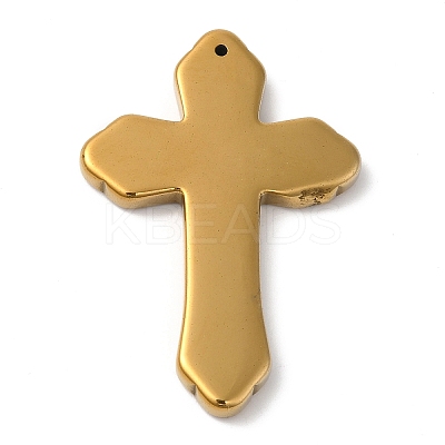 Electroplated Synthetic Non-magnetic Hematite Big Pendants G-E597-06B-1