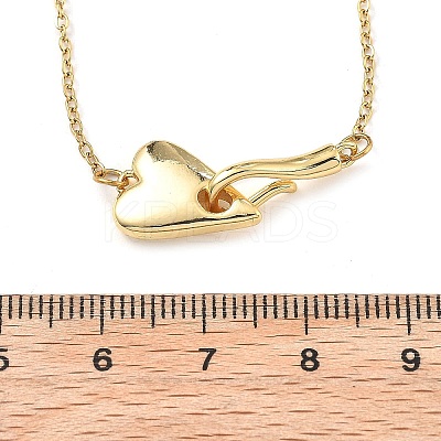 Heart 304 Stainless Steel Pendant Necklaces for Women LS-NJEW-D288-01G-1